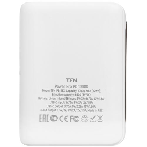 Купить Портативный аккумулятор TFN Power Era PD 10 белый  5465305. Характеристики, отзывы и цены в Донецке