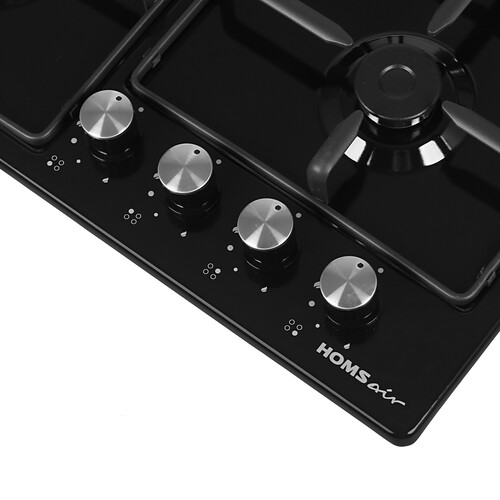 Купить Газовая варочная поверхность HOMSair HGE643BK  5319061. Характеристики, отзывы и цены в Донецке