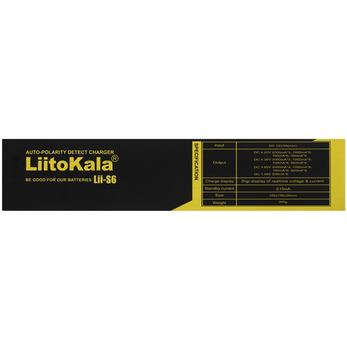 Купить Зарядное устройство LiitoKala Lii-S6  9212336. Характеристики, отзывы и цены в Донецке