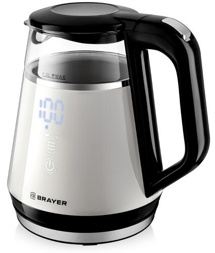 Купить Электрочайник Brayer BR1084 белый  9083362. Характеристики, отзывы и цены в Донецке
