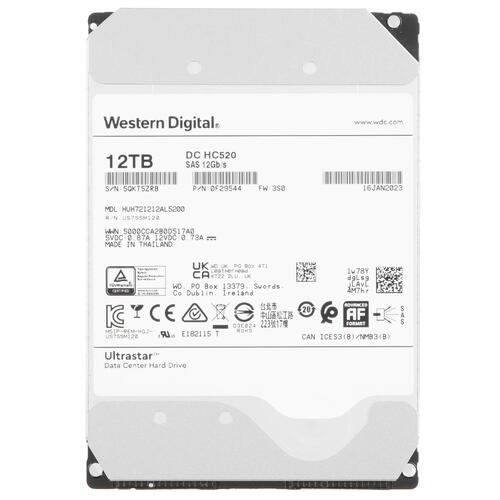 Купить LFF (3.5") Серверный HDD WD Ultrastar DC HC520  5407162. Характеристики, отзывы и цены в Донецке