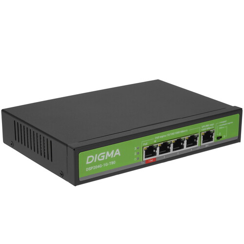 Купить Коммутатор Digma DSP204G-1G-T80  9156495. Характеристики, отзывы и цены в Донецке
