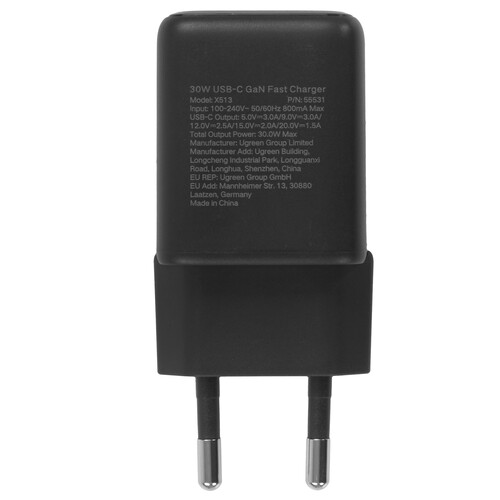 Купить Сетевое зарядное устройство Ugreen X513 черный  9234187. Характеристики, отзывы и цены в Донецке
