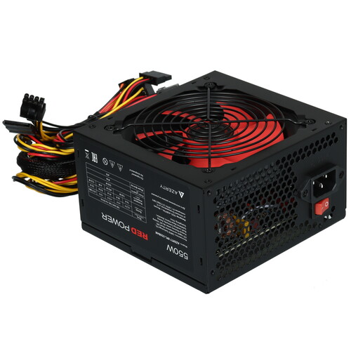 Купить Блок питания Azerty RPL-550BAR [120-0636] красный, черный  5608558. Характеристики, отзывы и цены в Донецке