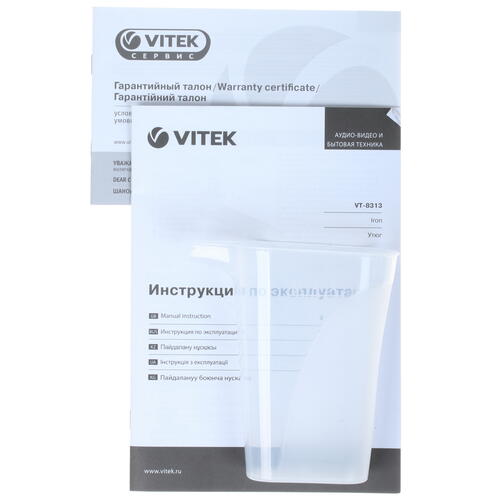 Купить Утюг VITEK VT-8313 черный  1266044. Характеристики, отзывы и цены в Донецке
