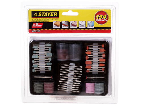 Купить Насадки для гравировальной машинки Stayer "Master"  29905-H134  1024505. Характеристики, отзывы и цены в Донецке