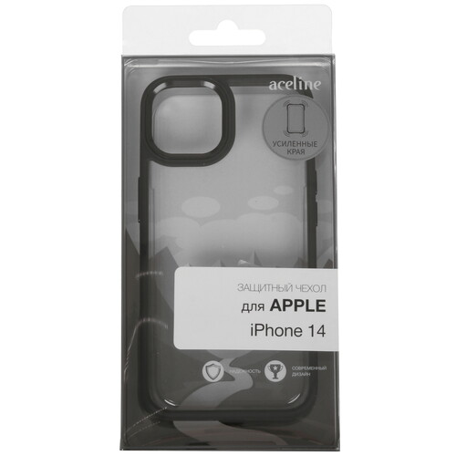 Купить Накладка  Aceline Silicone Side для Apple iPhone 14 черный  9258814. Характеристики, отзывы и цены в Донецке