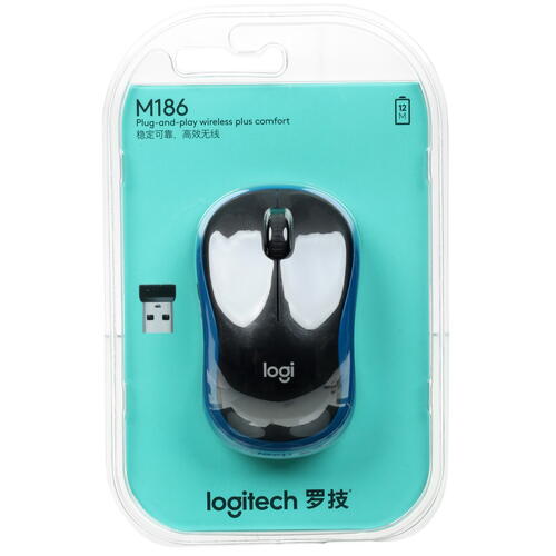 Купить Мышь беспроводная Logitech M186  5053857. Характеристики, отзывы и цены в Донецке