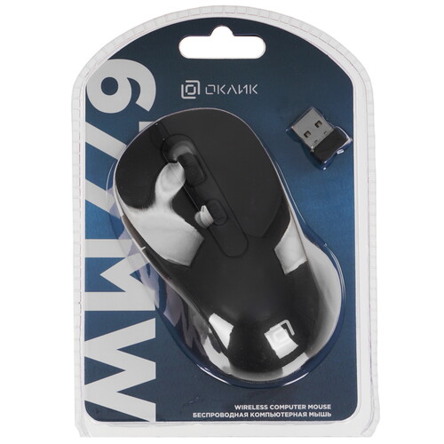 Купить Мышь беспроводная Оклик 677MW [1520859] черный  9931216. Характеристики, отзывы и цены в Донецке