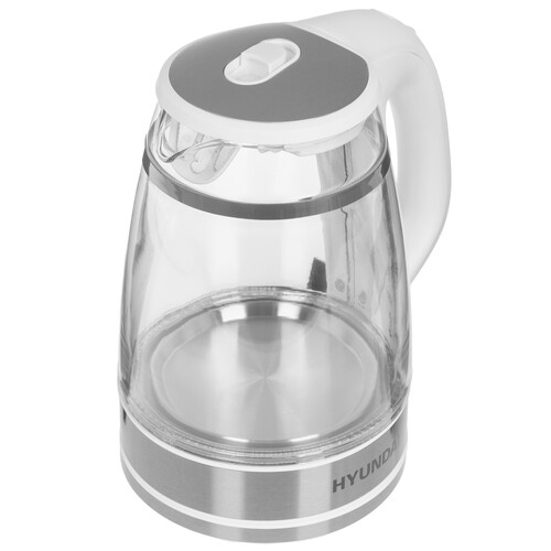 Купить Электрочайник Hyundai HYK-G3506 белый  9228382. Характеристики, отзывы и цены в Донецке