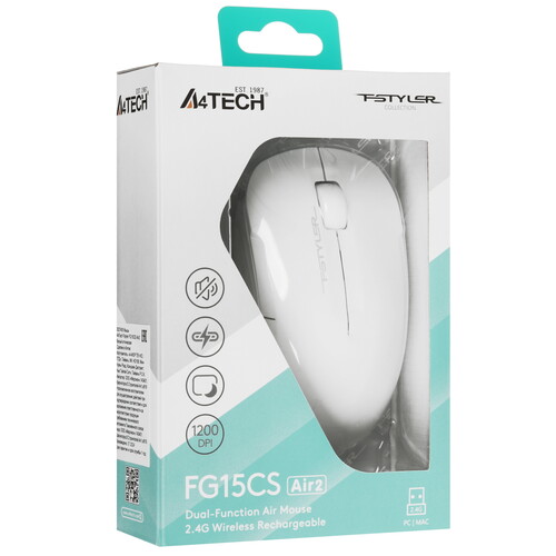 Купить Мышь беспроводная A4Tech Fstyler FG15CS Air2  5605439. Характеристики, отзывы и цены в Донецке