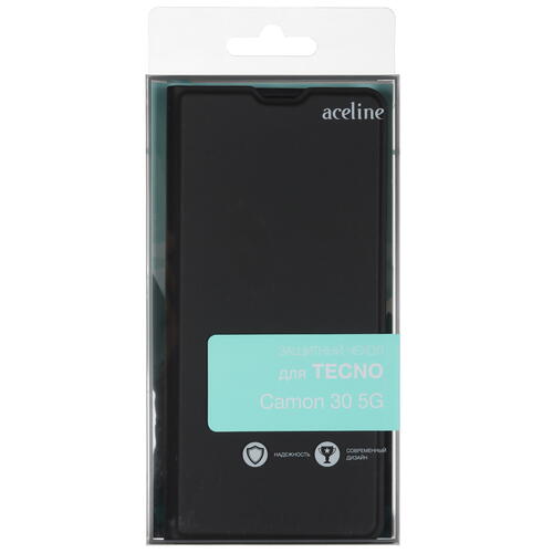 Купить Чехол-книжка  Aceline Kors для Tecno CAMON 30 5G черный  9081666. Характеристики, отзывы и цены в Донецке