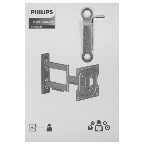 Купить Кронштейн для ТВ Philips SQM8223/56 черный  5612474. Характеристики, отзывы и цены в Донецке