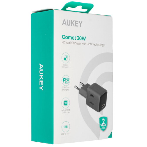 Купить Сетевое зарядное устройство Aukey Comet Mini серый  5600112. Характеристики, отзывы и цены в Донецке