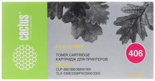 Купить Картридж лазерный Cactus CLT-Y406S желтый, с чипом  6679132. Характеристики, отзывы и цены в Донецке
