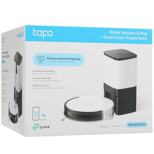 Купить Робот-пылесос TP-Link Tapo RV10 Plus белый  5411522. Характеристики, отзывы и цены в Донецке