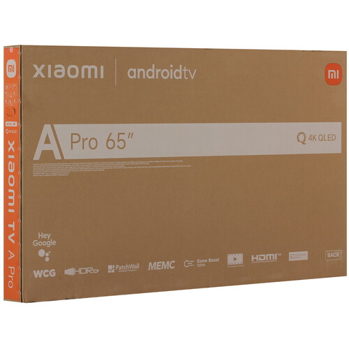 Купить 65" (163 см) Телевизор Xiaomi TV A Pro 65 2026 серый  5639553. Характеристики, отзывы и цены в Донецке