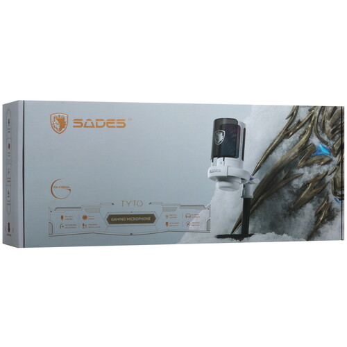 Купить Микрофон Sades Tyto белый  5609859. Характеристики, отзывы и цены в Донецке