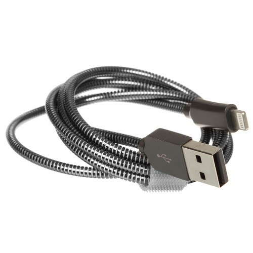 Купить Кабель круглый TFN Lightning 8-pin - USB 2.0 Type-A черный 1 м  9282224. Характеристики, отзывы и цены в Донецке