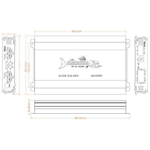 Купить Усилитель DL Audio Barracuda 4.100 V.2 24V  9285886. Характеристики, отзывы и цены в Донецке