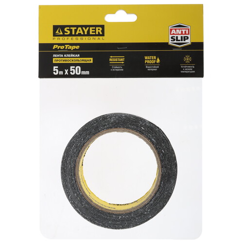 Купить Клейкая противоскользящая лента STAYER 12270-50-05  9110793. Характеристики, отзывы и цены в Донецке