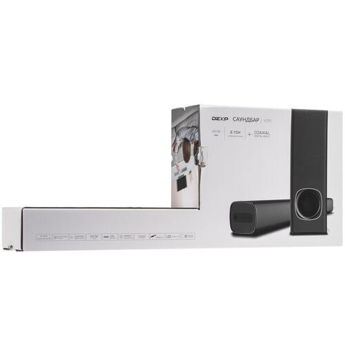 Купить Саундбар DEXP V390 черный  4737405. Характеристики, отзывы и цены в Донецке