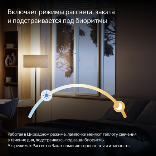 Купить Умная светодиодная лампа Яндекс YNDX-00551  5603528. Характеристики, отзывы и цены в Донецке