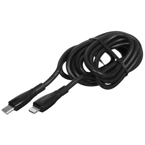 Купить Кабель PERO Lightning 8-pin - USB Type-C черный  5474206. Характеристики, отзывы и цены в Донецке