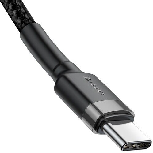 Купить Кабель круглый Baseus USB Type-C - USB Type-C черный 1 м  9167115. Характеристики, отзывы и цены в Донецке