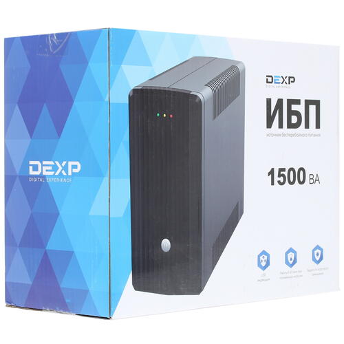 Купить ИБП DEXP CEE-E 1500VA  1281938. Характеристики, отзывы и цены в Донецке