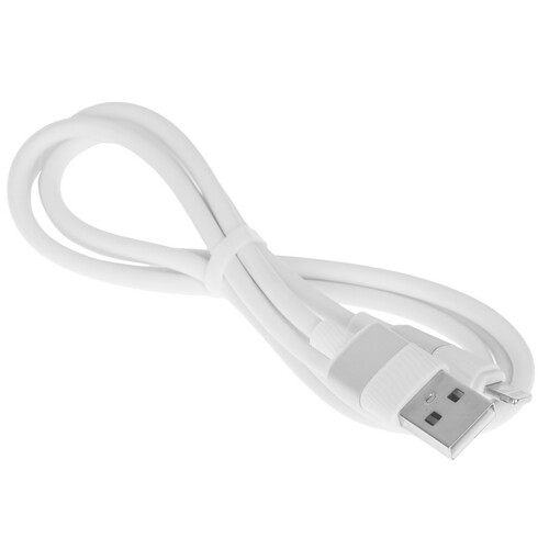 Купить Кабель круглый Borofone Lightning 8-pin - USB 2.0 Type-A белый 1 м  9244435. Характеристики, отзывы и цены в Донецке
