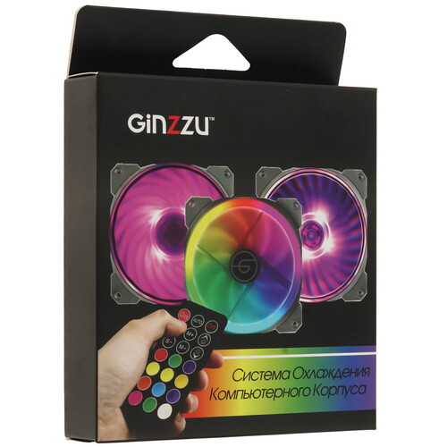 Купить Вентилятор GiNZZU 12FW6 [RGB12FW6] белый  9230100. Характеристики, отзывы и цены в Донецке