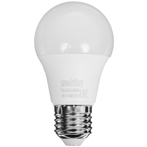 Купить Лампа светодиодная Smartbuy A60-05W/4000/E27  9101614. Характеристики, отзывы и цены в Донецке