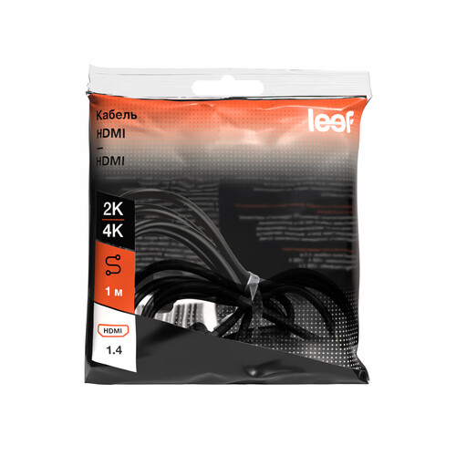 Купить Кабель  Leef HDMI - HDMI, 1 м  5626548. Характеристики, отзывы и цены в Донецке