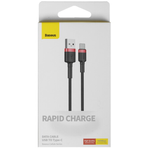 Купить Кабель круглый Baseus USB Type-C - USB 2.0 Type-A черный 1 м  9167111. Характеристики, отзывы и цены в Донецке