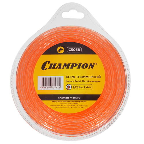 Купить Леска для триммеров Champion Square Twist DUO C5058  1215856. Характеристики, отзывы и цены в Донецке