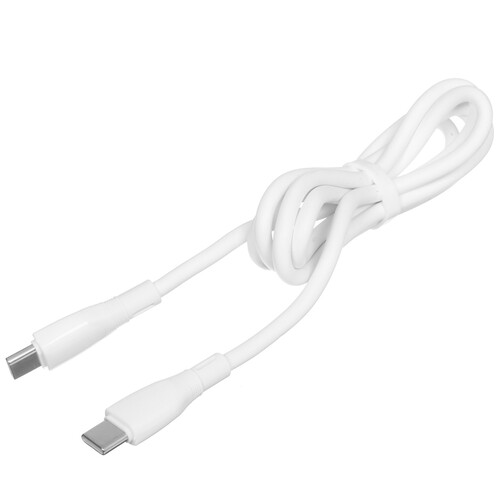 Купить Кабель круглый PERO USB Type-C - USB Type-C белый 1 м  5474211. Характеристики, отзывы и цены в Донецке
