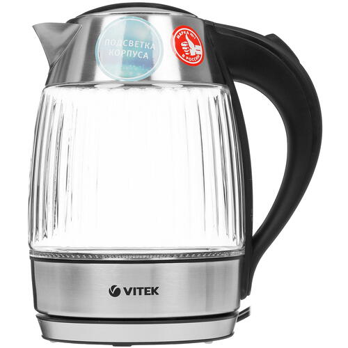 Купить Электрочайник Vitek VT-7030 серебристый  9054827. Характеристики, отзывы и цены в Донецке