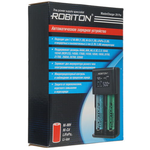 Купить Зарядное устройство ROBITON MasterCharger 2H Pro  5346375. Характеристики, отзывы и цены в Донецке