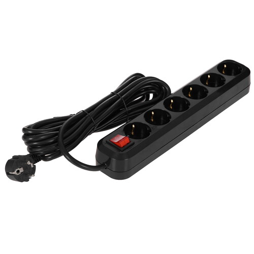 Купить Сетевой фильтр 5bites SP6B-350 черный  5094150. Характеристики, отзывы и цены в Донецке