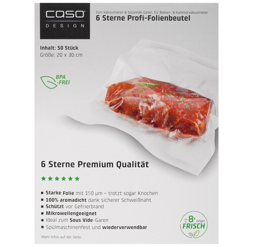 Купить Пакеты для вакуумного упаковщика CASO 6 sterne 20*30-50  9297247. Характеристики, отзывы и цены в Донецке