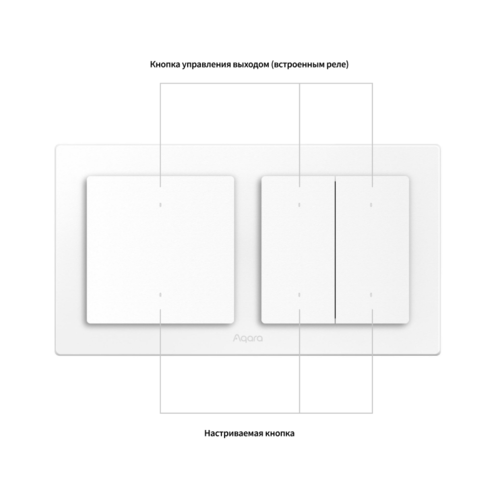 Купить Умный выключатель Aqara H2 WS-K08D  5613274. Характеристики, отзывы и цены в Донецке