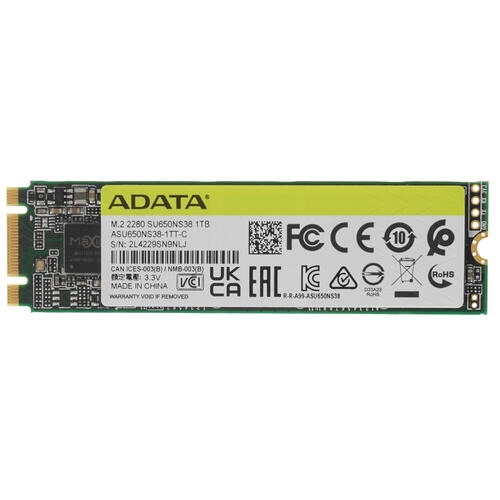 Купить 1000 ГБ M.2 SATA накопитель ADATA Ultimate SU650 [ASU650NS38-1TT-C]  5026097. Характеристики, отзывы и цены в Донецке