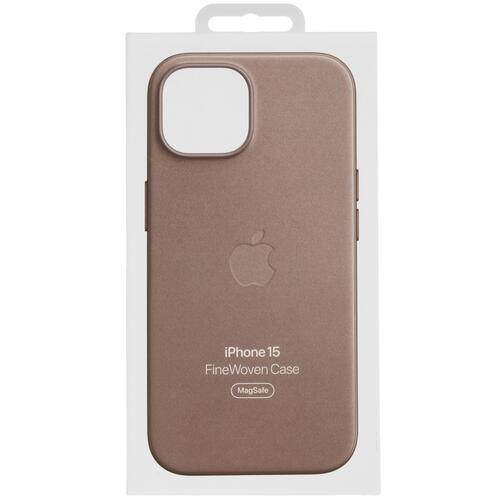Купить Накладка  Apple FineWoven Case для Apple iPhone 15 коричневый  5432392. Характеристики, отзывы и цены в Донецке