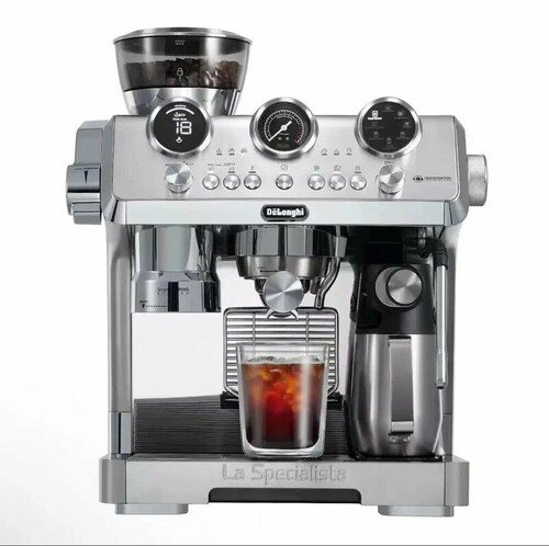 Купить Кофеварка рожковая Delonghi EC9885.M серебристый  5643012. Характеристики, отзывы и цены в Донецке