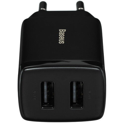 Купить Сетевое зарядное устройство Baseus Compact 2U черный  5495783. Характеристики, отзывы и цены в Донецке