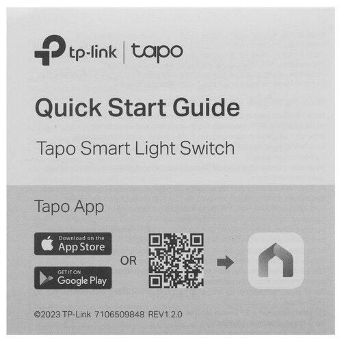 Купить Умный выключатель TP-Link Tapo S210  5630605. Характеристики, отзывы и цены в Донецке