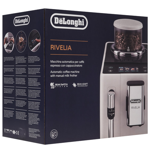 Купить Кофемашина автоматическая Delonghi Rivelia EXAM440.35.B черный  9211349. Характеристики, отзывы и цены в Донецке