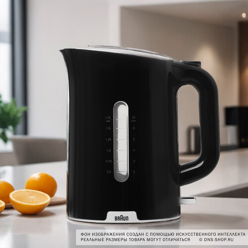 Купить Электрочайник Braun WK1100BK черный  5319973. Характеристики, отзывы и цены в Донецке