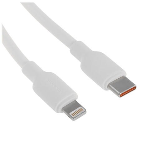 Купить Кабель круглый USAMS Lightning 8-pin - USB 2.0 Type-A белый 3 м  5480414. Характеристики, отзывы и цены в Донецке